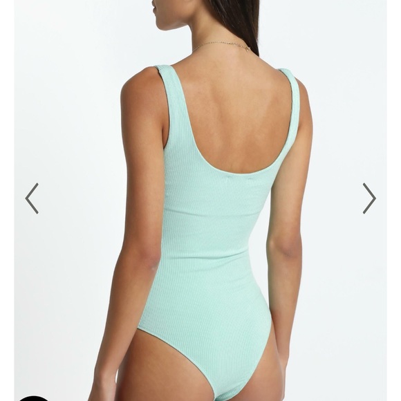 Showpo Lotty Bodysuit in Sage - Picture 4 of 5